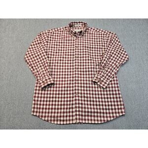 Orvis Men’s Long Sleeve Checkered Dress Shirt Size Large Button Down